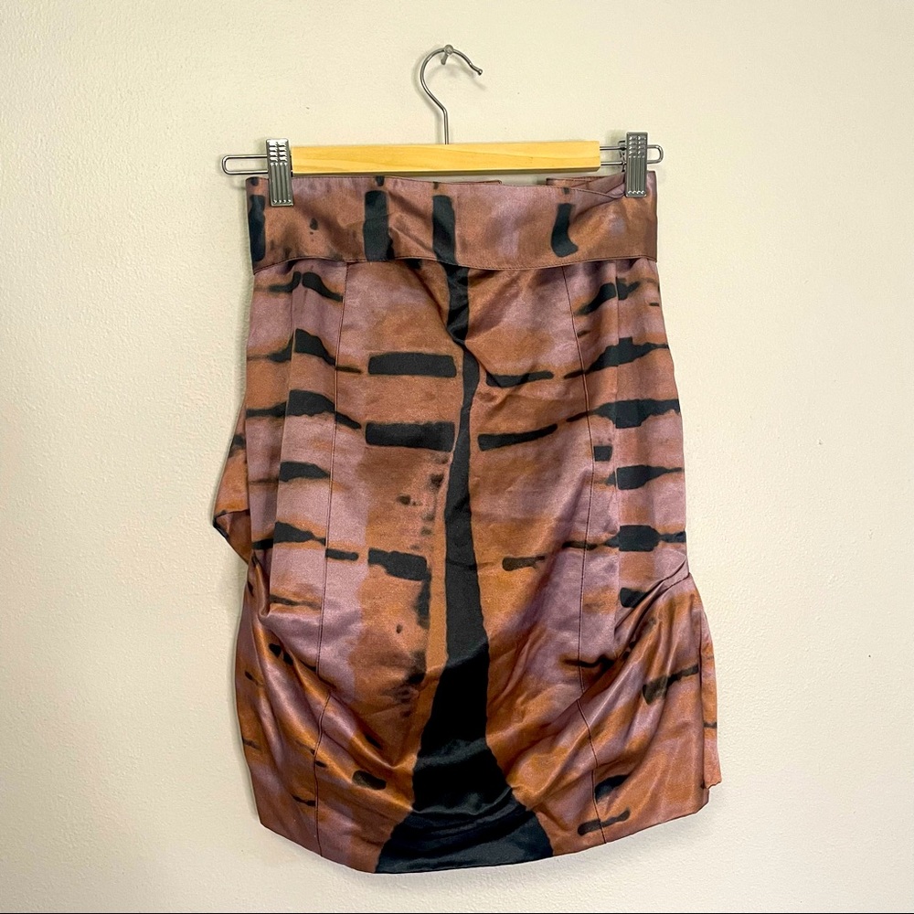 NWT ETRO Cotton Rayon Animal Tiger Print Pencil Skirt with Belt